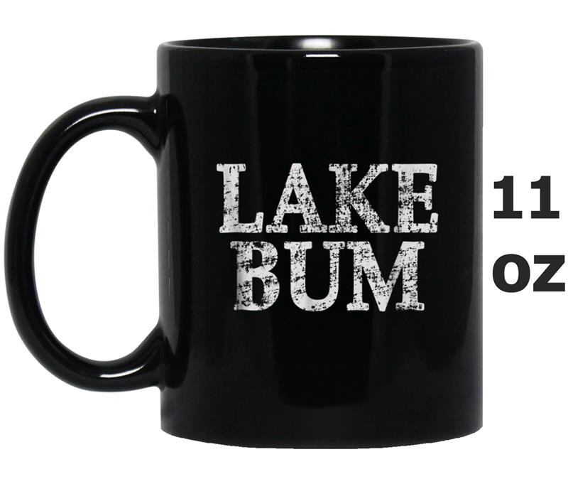 Lake Bum Distressed  Lake Life Mug OZ