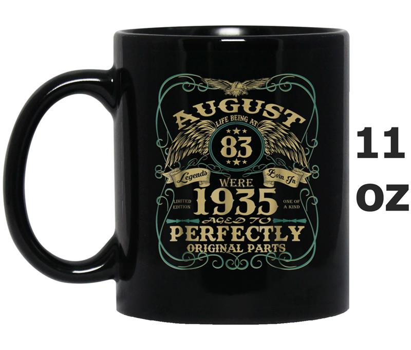 Legend August 1935 Vintage Gift Ideas 83th Birthday Mug OZ