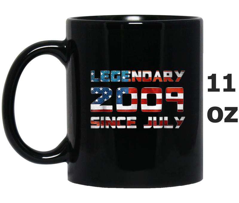Legendary since 4th JULY 2009 9th USA Flag Birthday Mug OZ