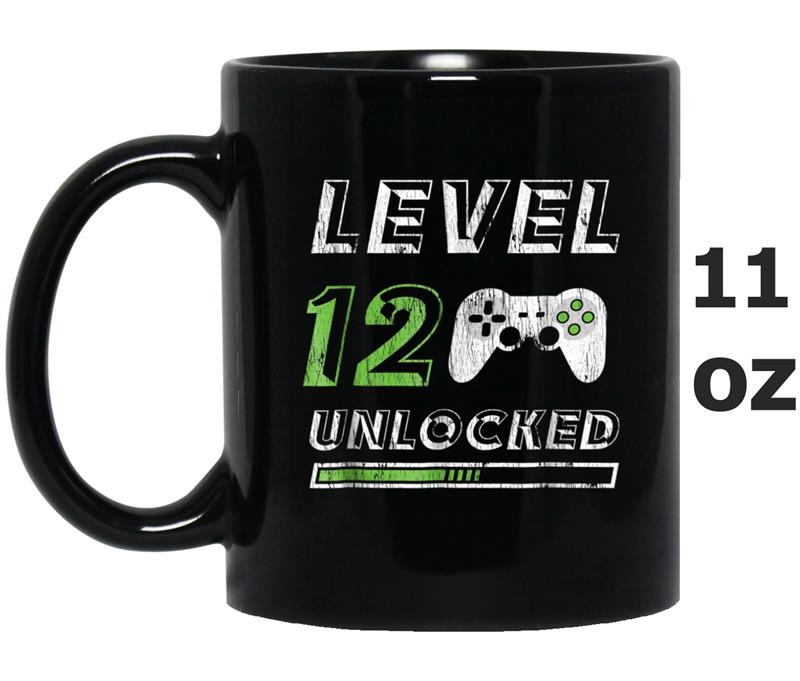 Level 12 Unlocked - 12 Year Old Gamer Funny Birthday Mug OZ