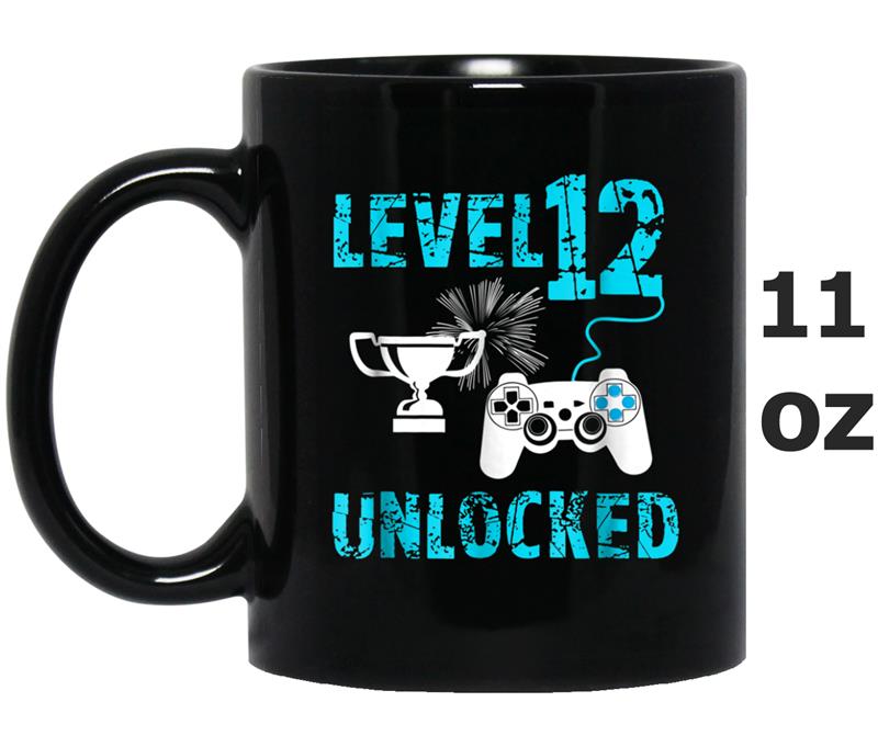 Level 12 Unlocked 12th Birthday Boys Girls  Gamer Gift Mug OZ