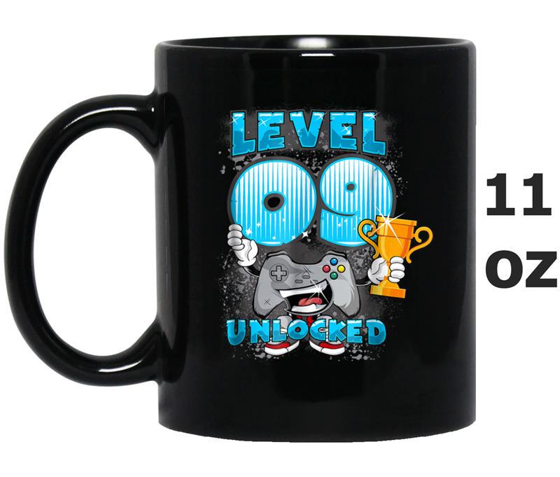Level 9 Unlocked - 9th Birthday Funny Gamer  Gift Mug OZ