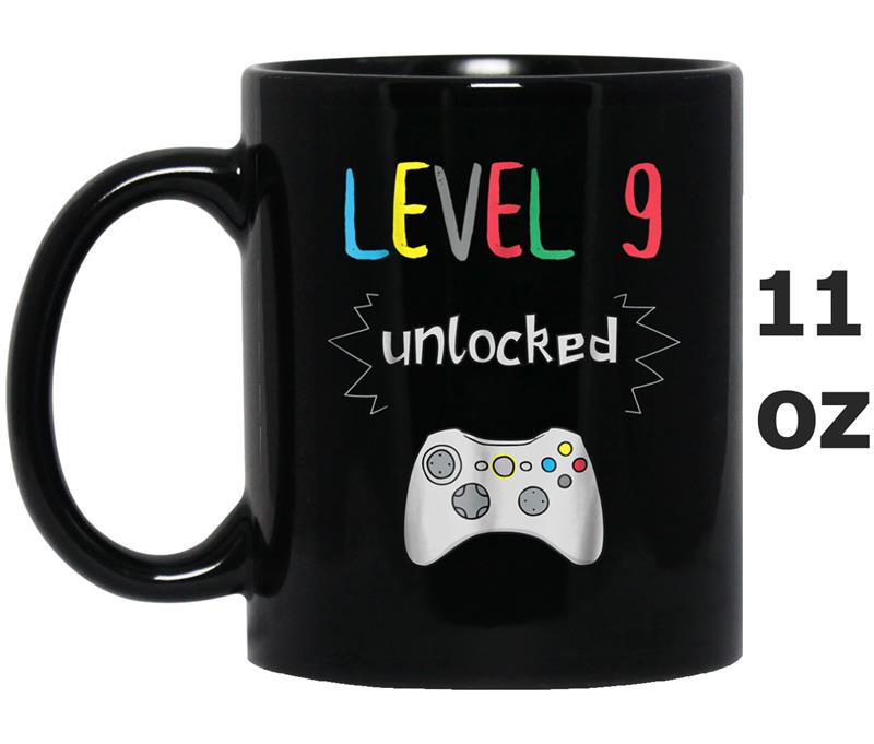 Level 9 Unlocked - Funny 9 Year Old Gamer Birthday Mug OZ