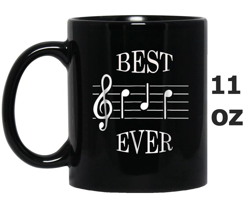 Mens Best Dad Ever Music  Notes Funny Fathers Day Gift Mug OZ