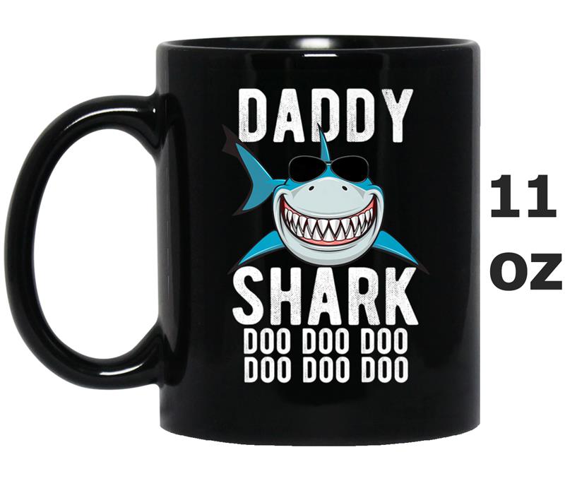 Mens Daddy Shark   Family Shark Matching  Gift Mug OZ