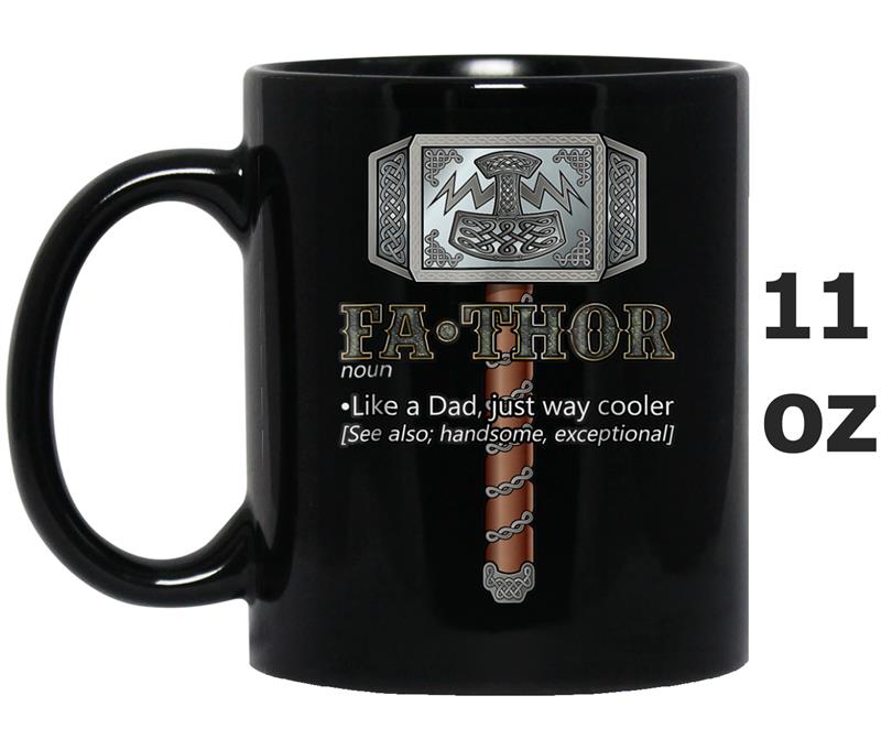 Mens Fa Thor  Fathor Way Cooler Dad Father's Day Gif Mug OZ