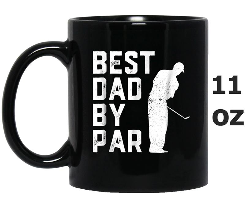 Mens Father's Day Best Dad By Par Funny Golf Lover Gift Mug OZ
