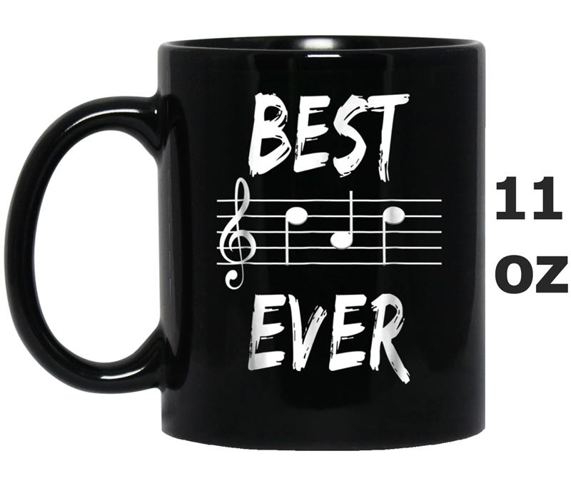 Mens Mens Best Dad Ever Music  Notes Funny Fathers Day Gift Mug OZ