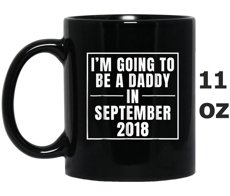 Mens Mens Men's Promoted To Daddy September 2018  Dad Gift Mug OZ