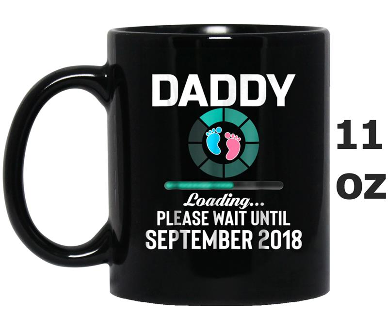 Mens New Daddy Loaing September 2018 Funny Gif Mug OZ