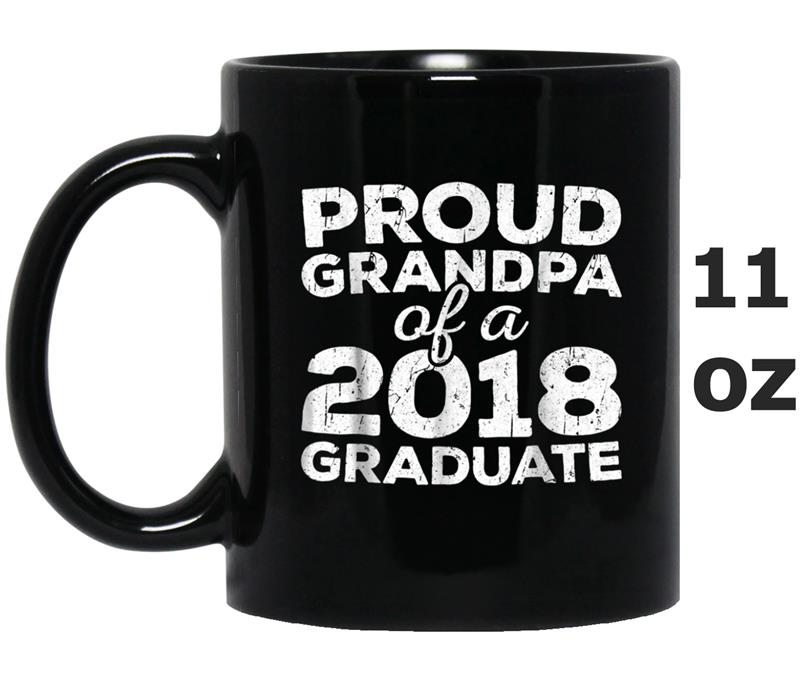 Mens Proud Grandpa Of A 2018 Graduate  Class Graduation Mug OZ