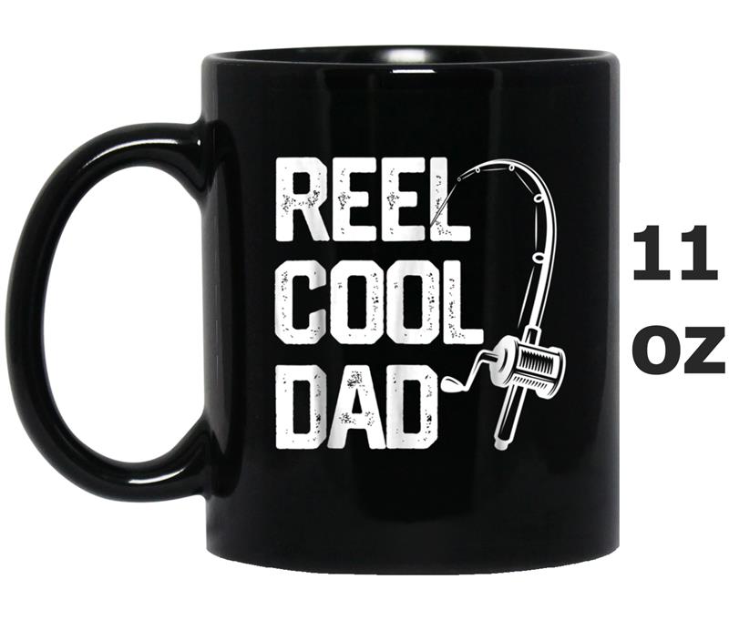 Mens Reel Cool Dad  Fishing Daddy Birthday Gifts For Men Mug OZ