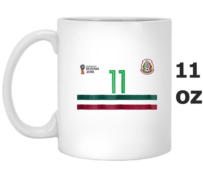 Mexico Classic Jersey Soccer Team No.11 Carlos Vela Mug OZ