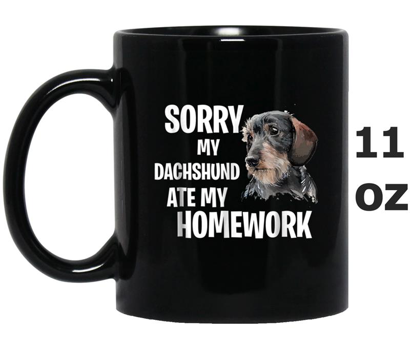 My Dachdshund Breed Ate My Homework Mug OZ