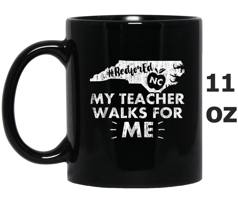 nc red for ed  education north carolina teacher Mug OZ