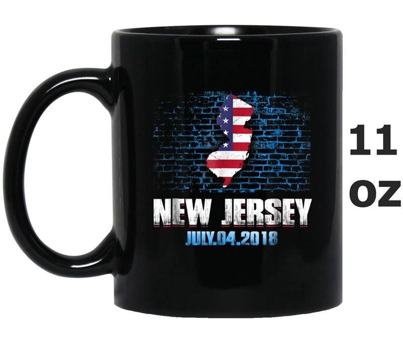New Jersey  American USA Flag 4th Of July 2018 Mug OZ