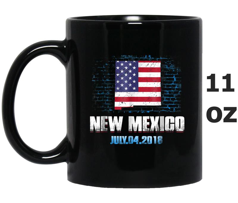 New Mexico  American USA Flag 4th Of July 2018 Mug OZ