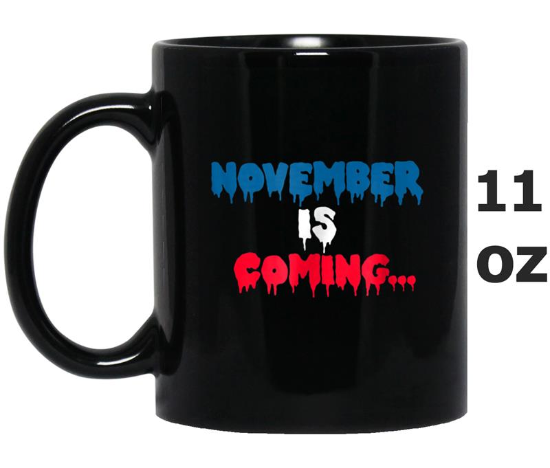 NOVEMBER IS COMING  in Navy Mug OZ