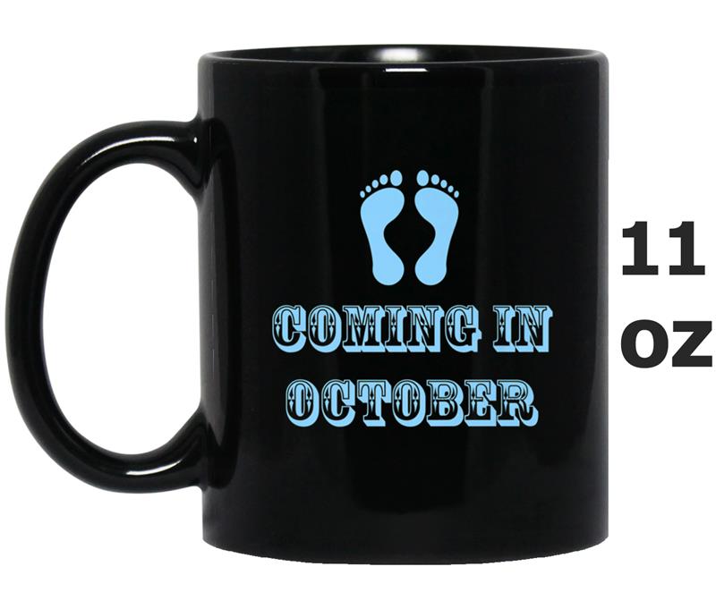 October Pregnancy Announcement Due in October 2018 Mug OZ