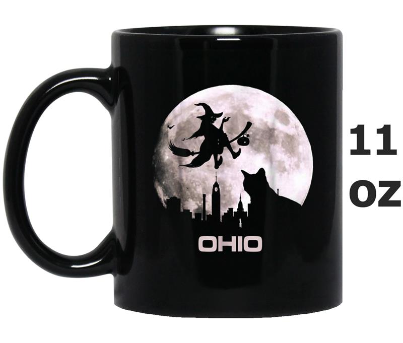 Ohio Halloween Black Cat Mug OZ
