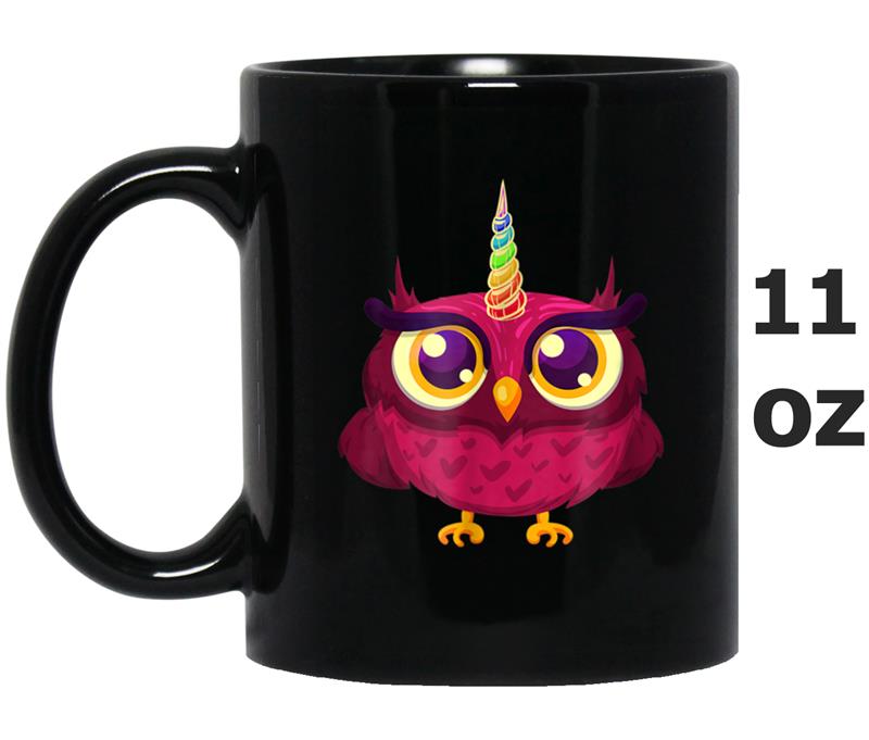 Owl And Unicorn Gifts For Girls Women Mug OZ