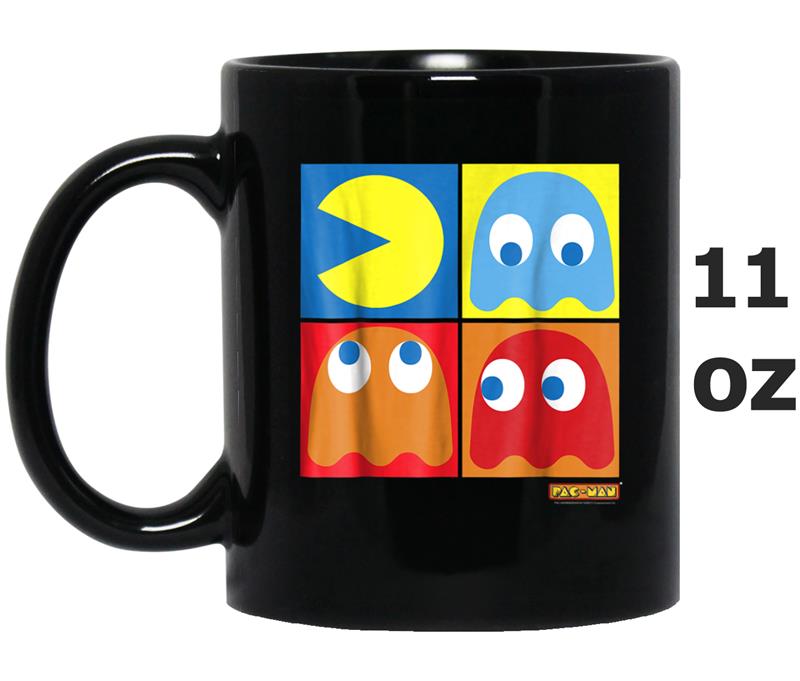 Pac-Man 3 Ghosts 4 Squares Abstract Graphic Mug OZ