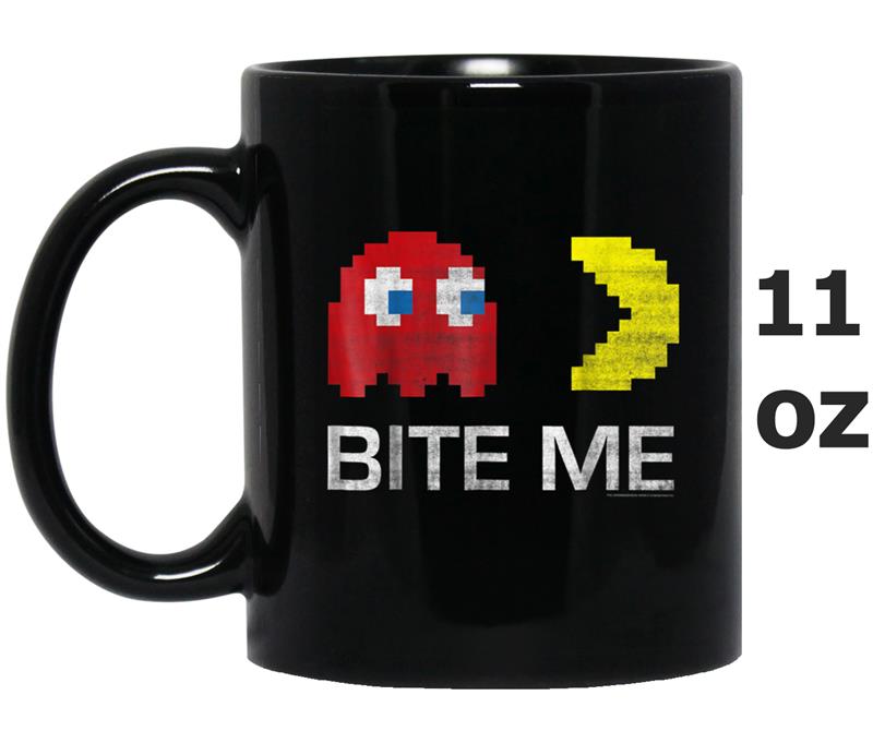 Pac-Man Bite Me Ghost And Pac Man Graphic Mug OZ