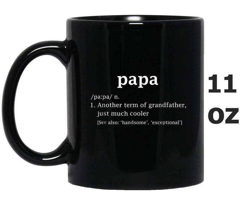 Papa Definition Funny Father's Day Gift For Grandpa Mug OZ