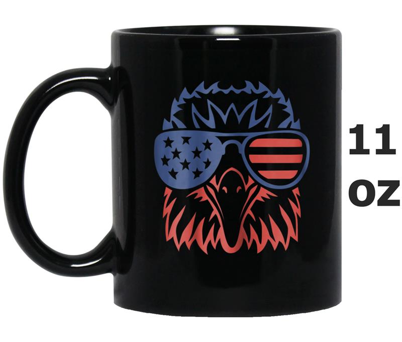 Patriotic Eagle  4th of July USA American Flag Mug OZ