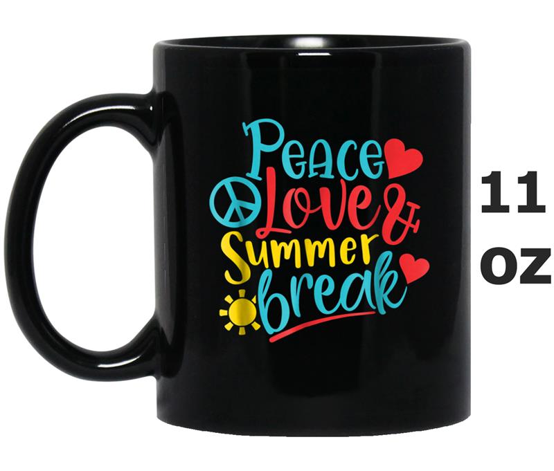 Peace, Love & Summer Break Mug OZ