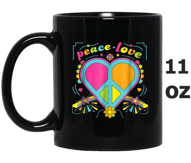 Peace Love  Heart Pop Art Mug OZ