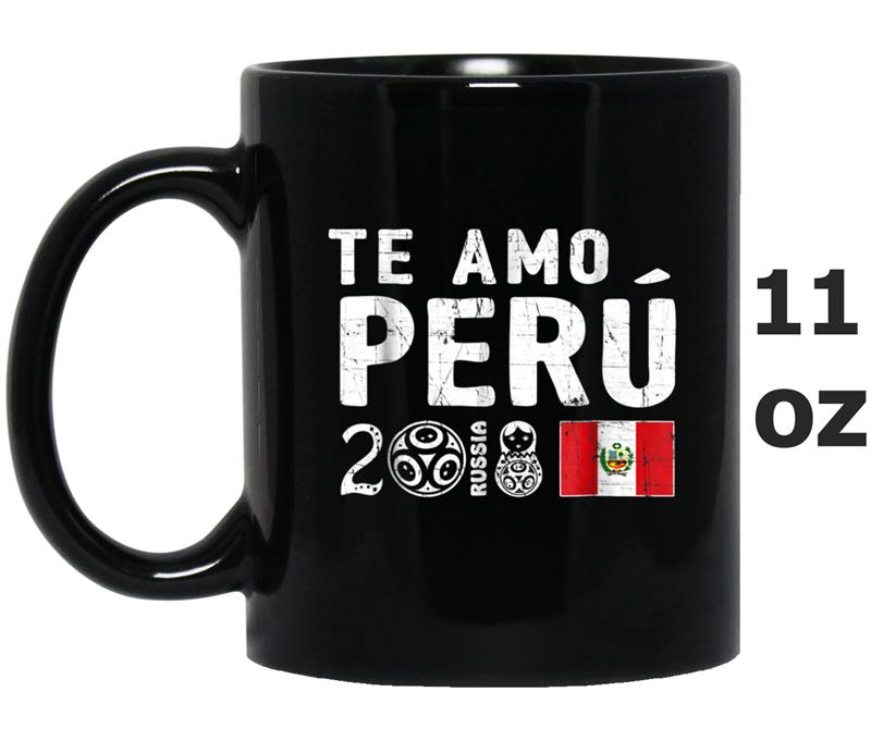 Peru  I Love Peru - Te Amo Peru Jersey - Distressed Mug OZ