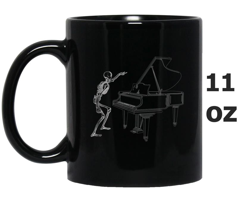 Piano Teacher Gifts - Vintage Piano Skeleton Mug OZ