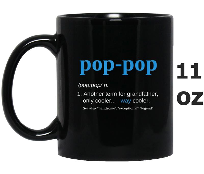 Pop Pop Gifts Grandpa Fathers Day  Pop-Pop Tee Mug OZ