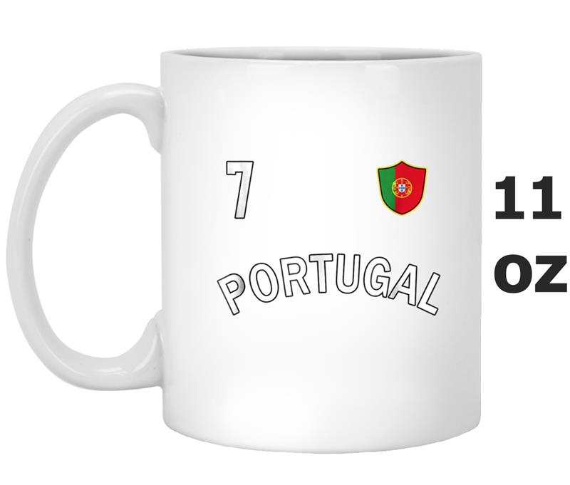 Portugal Soccer 2018  Number 7 Men Women Boy Girl Mug OZ