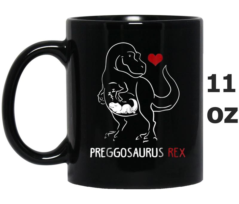 Preggosaurus Rex Pregnant Mom Gift Dinosaur Mug OZ