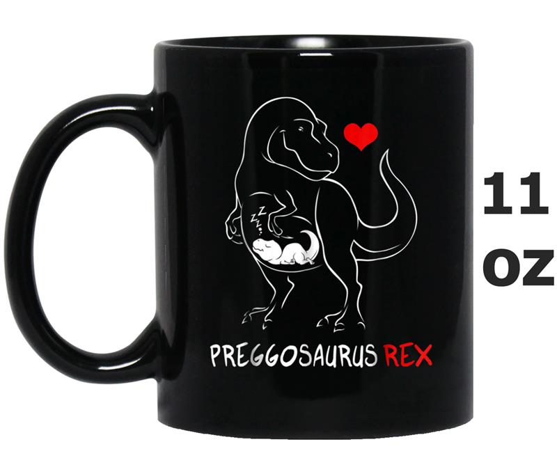 Pregosaurus  Funny Dinosaur Pregnancy Halloween Mug OZ