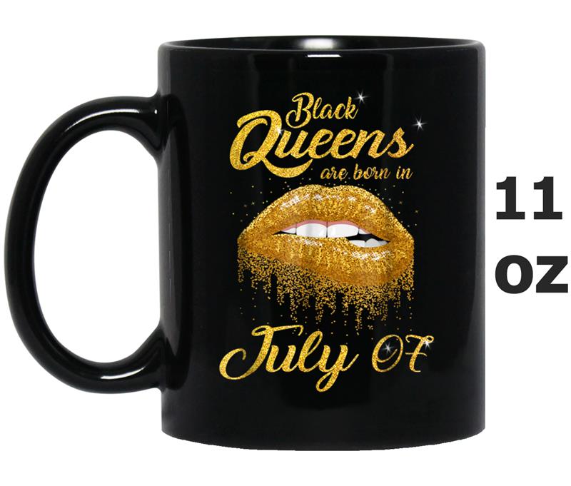 Queens Are Born On July 07  for Black Women Mug OZ