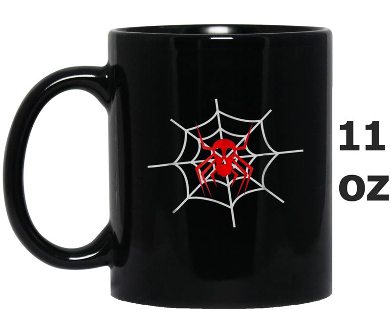 Red Skull Spider Web Mug OZ