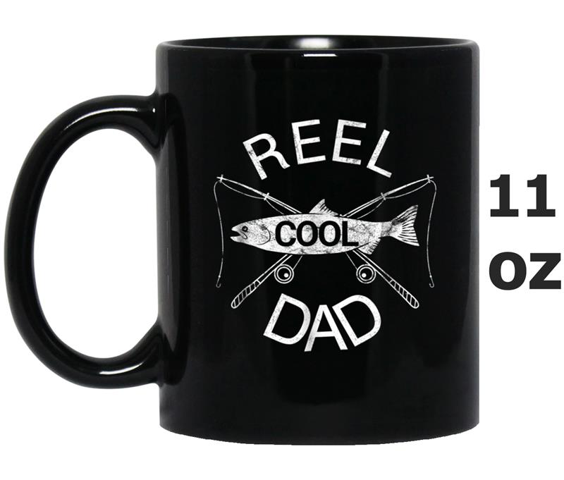 Reel Cool Dad  Fishing Birthday Gifts For Men Daddy Mug OZ