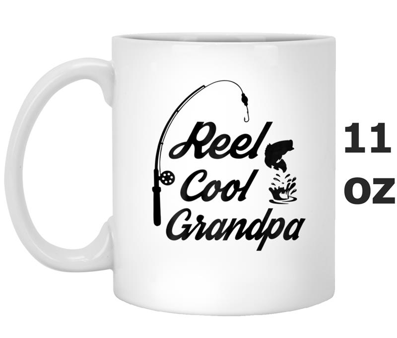 Reel Cool Grandpa  Ideas For Fathers Day Birthday Gift Mug OZ
