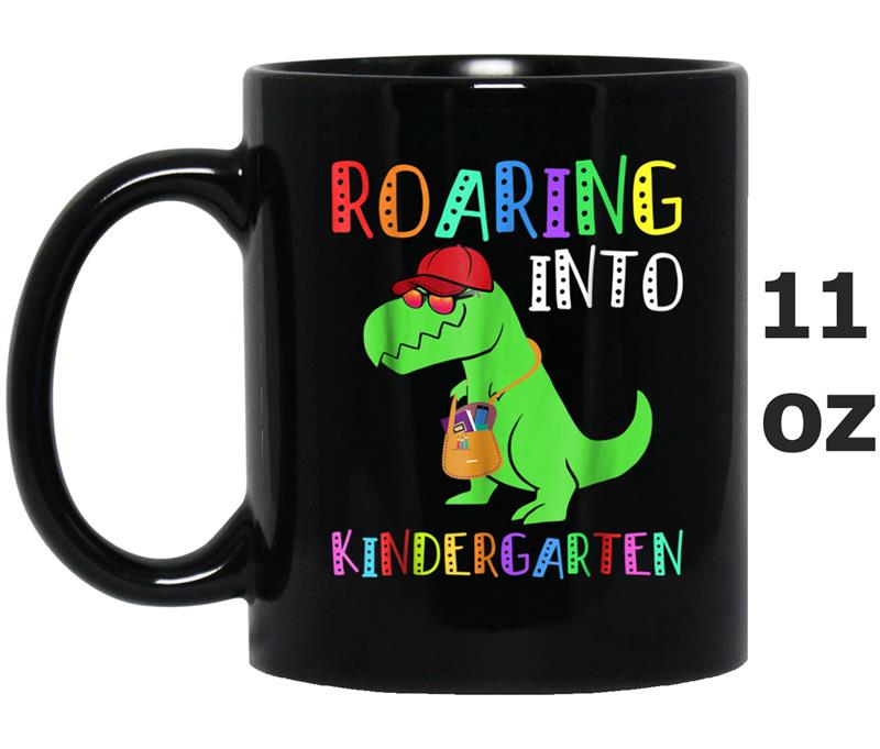Roaring Kindergarten - Funny Back to School T-Rex Mug OZ