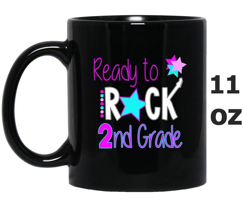 Rock Second Grade  Back To School Girl Music Theme Mug OZ