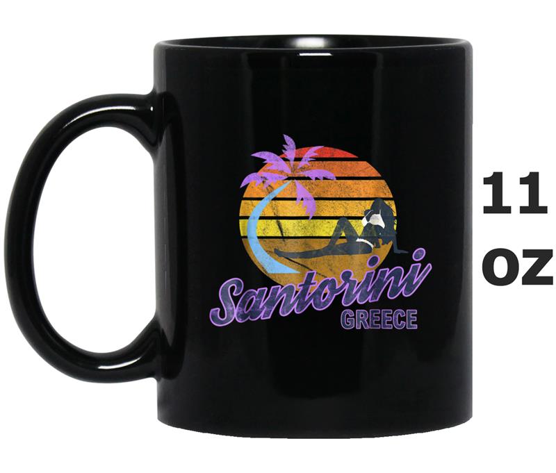 Santorini Greece Europe Beach Retro Classic Surf Mug OZ