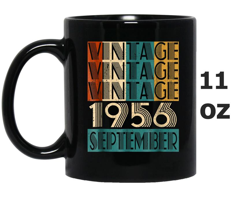 September 1956 62nd Birthday Vintage 1956  For Men Mug OZ