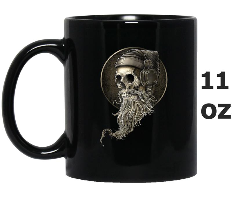 Skull Headphones Skull  Women Men Mug OZ