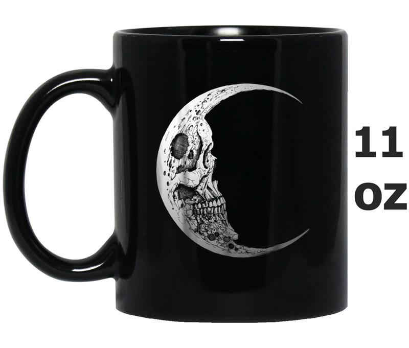 Skull Moon Skull  For Women Men Mug OZ