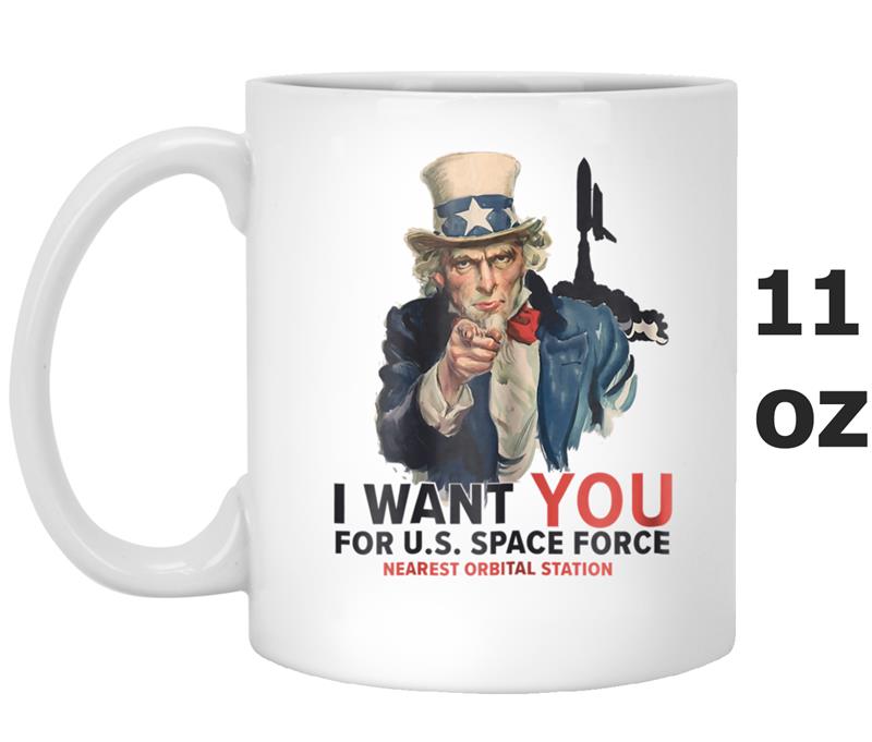 Space Force Vintage Trump Meme Parody Mug OZ