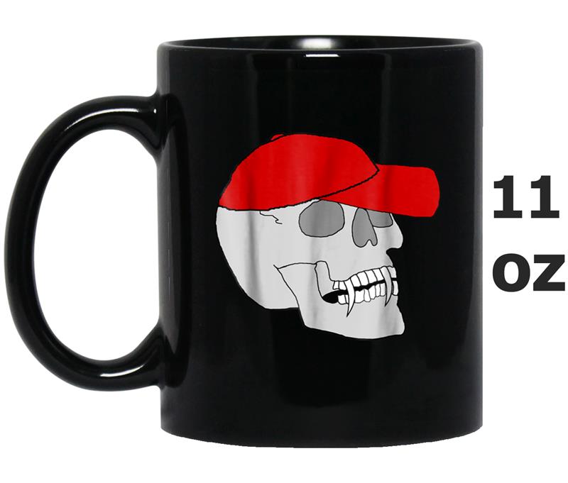 Spooky Halloween Skull with Cap Mug OZ