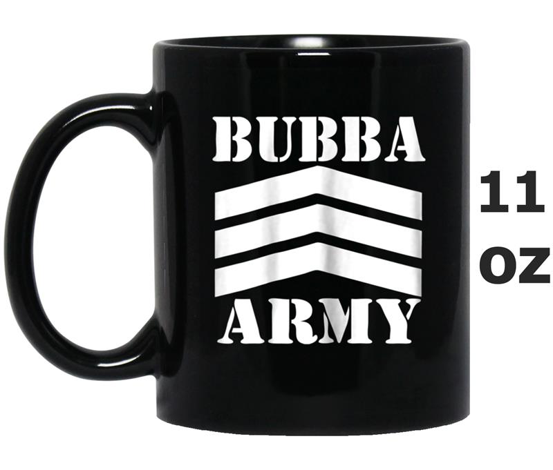 STANDARD BUBBA ARMY (Black with White logo) Mug OZ